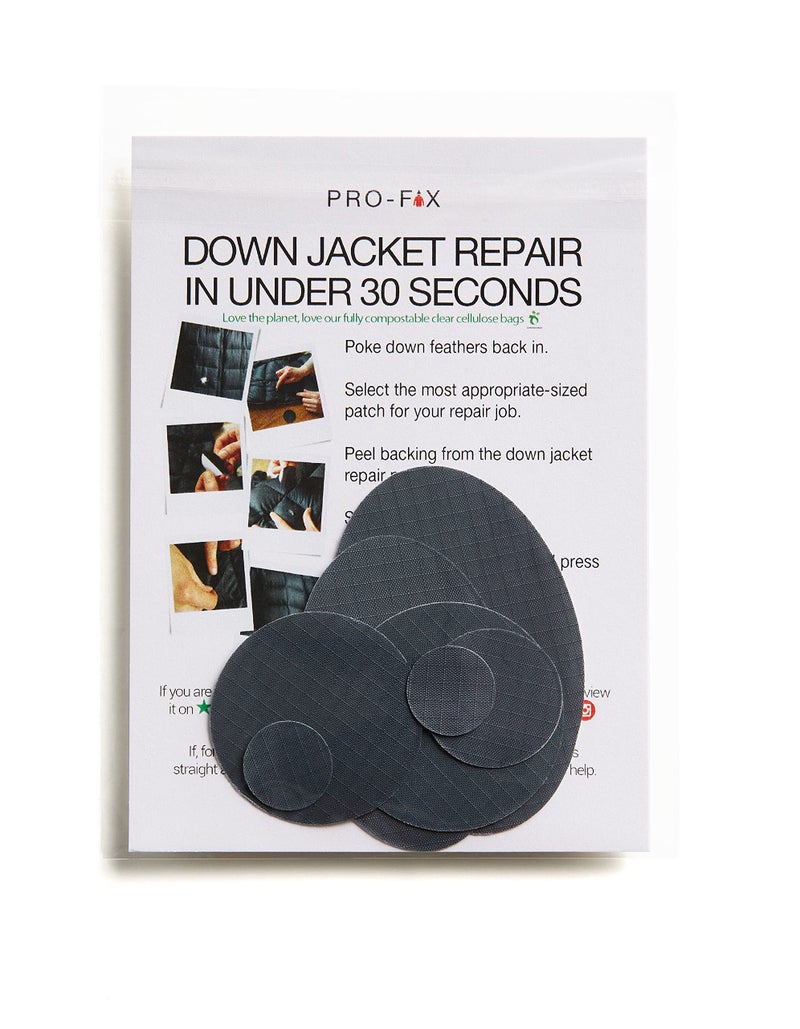DJR Self-Adhesive Waterproof Repair Patch Kit - 30-Second Fix for Down Jackets, Tents, Sleeping Bags, Backpacks, Outdoor and Camping Gear - Pre-Cut Nylon Ripstop Patches, Multiple Colors - Dark Gray - Image 1